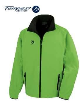 Tempest Lime Green Black Soft Shell Jacket